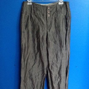 PEOPLE LIKE FRANK Sz 6 Gray Wrinkled Wide Leg Pant
